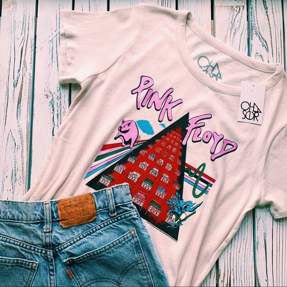 Chaser Tops - CHASER PINK FLOYD GRAPHIC BAND CONCERT T SHIRT